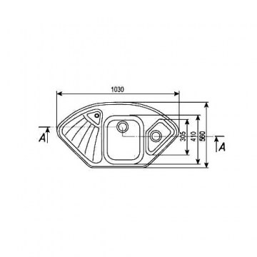 угловая мойка ulgran u-501
